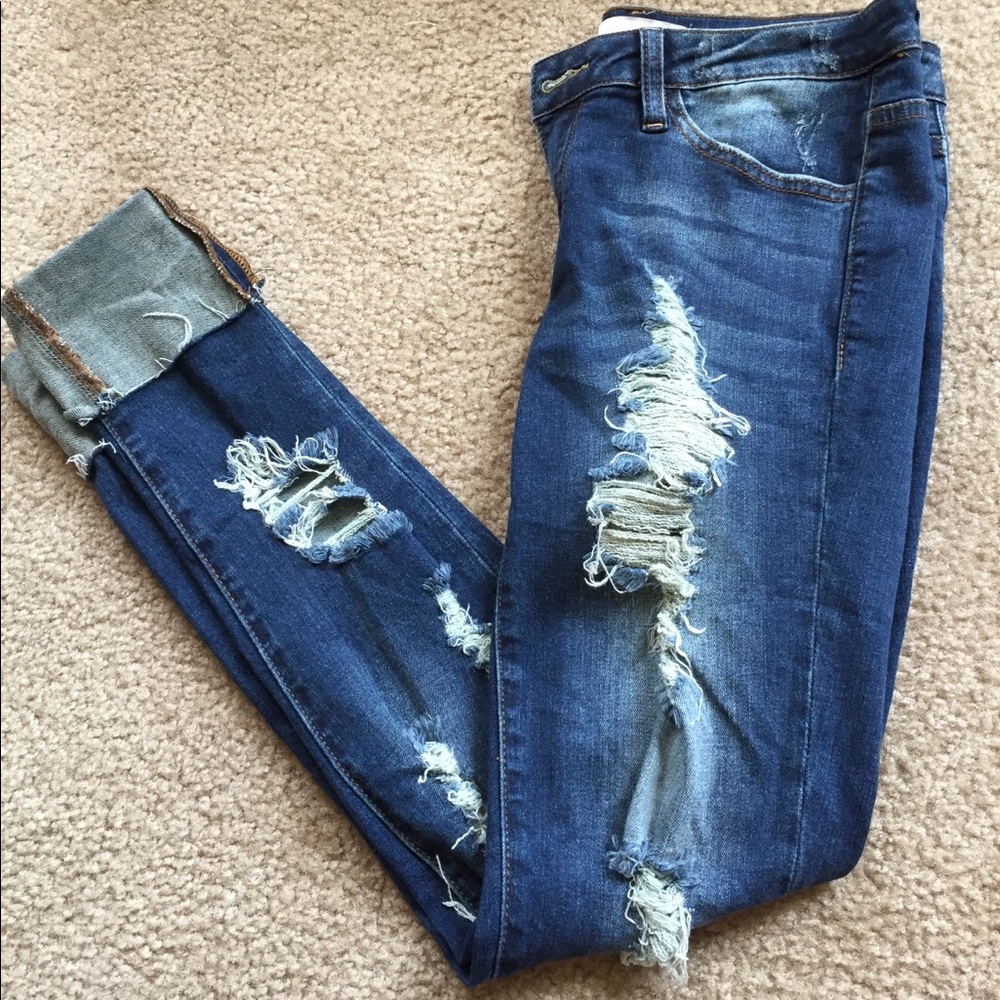 Low rise jeans